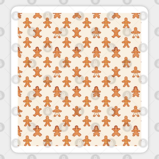 christmas patterns | lovely gingerbread cookies patterns Sticker by Get Yours